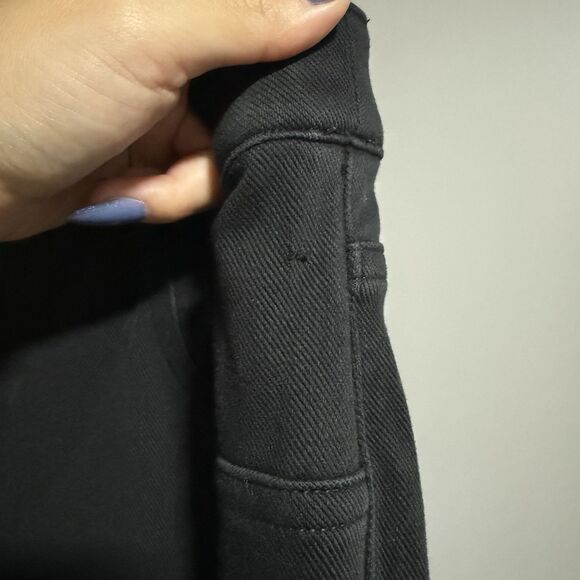 Spanx Women Skinny Leg Elastic Waist Denim Jegging Black Large Waist 31" Stretch - Picture 3 of 11